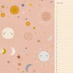 Neumann Verlage GmbH & Co Immerwährender Geburtstagskalender - Little Cosmos - Turnowsky - Quadrat-Format 24 x 24 cm