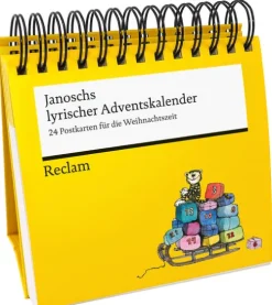 Janoschs lyrischer Adventskalender | Dekorativer Postkarten-Adventskalender zum Aufstellen von Janosch-Reclam Philipp Jun.