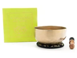 Klangschalen-Center Klangschale in grüner Geschenkbox M mit Lotus-Box und Zubehör Outlet