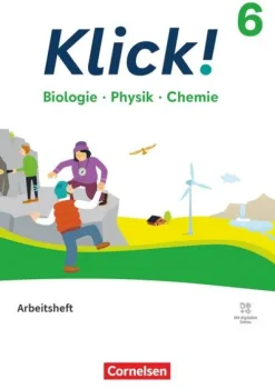 Cornelsen Verlag GmbH Klick! 6.Schuljahr - Biologie, Physik, Chemie - Ausgabe ab 2024 - Arbeitsheft mit digitalen Medien Clearance
