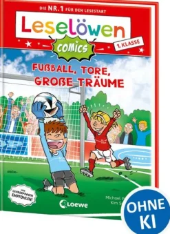 Leselöwen Comics 1. Klasse - Fußball, Tore, große Träume-Loewe Verlag GmbH New
