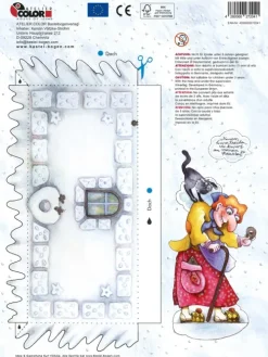 Atelier Color Lichterhaus Hänsel und Gretel basteln Bastelbogen Papiermodell Online