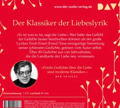 Liebesgedichte, 1 Audio-CD-Der Audio Verlag, DAV Online