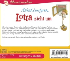 Lotta zieht um,1 Audio-CD-Oetinger Media Clearance