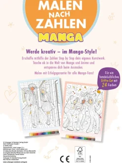 Malen nach Zahlen Manga-Schwager und Steinlein New