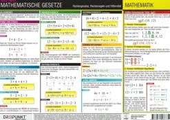 Mathematische Gesetze. Info-Tafel-Dreipunkt Verlag Discount