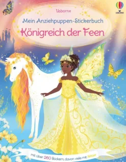 Mein Anziehpuppen-Stickerbuch: Königreich der Feen-Usborne Verlag