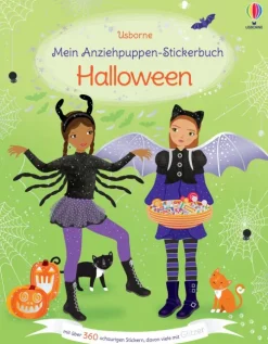 Mein Anziehpuppen-Stickerbuch: Halloween-Usborne Verlag Outlet