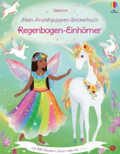 Mein Anziehpuppen-Stickerbuch: Regenbogen-Einhörner-Usborne Verlag Hot