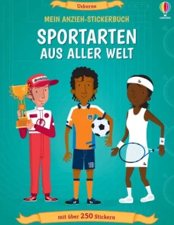 Mein Anzieh-Stickerbuch: Sportarten aus aller Welt-Usborne Verlag Discount