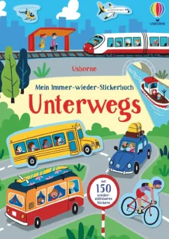 Mein Immer-wieder-Stickerbuch: Unterwegs-Usborne Verlag New