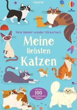 Mein Immer-wieder-Stickerbuch: Meine liebsten Katzen-Usborne Verlag Discount