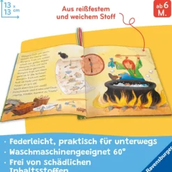 Ravensburger Verlag Mein Knuddel-Knautsch-Buch: Alle meine Kinderreime; weiches Stoffbuch, waschbares Badebuch, Babyspielzeug ab 6 Monate Sale