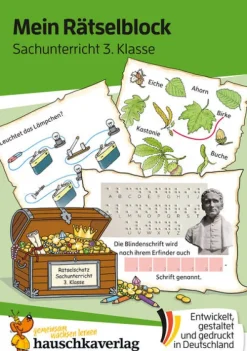 Hauschka Verlag GmbH Mein Rätselblock Sachunterricht 3. Klasse New