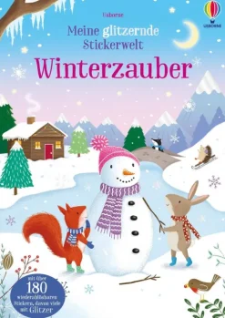 Usborne Verlag Meine glitzernde Stickerwelt: Winterzauber Outlet