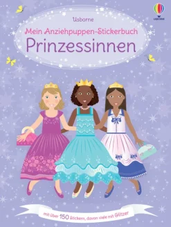 Meine glitzernden Anziehpuppen-Stickerbücher mini: Im Ballett, Feen, Freundinnen und Prinzessinnen-Usborne Verlag Outlet