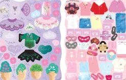 Meine glitzernden Anziehpuppen-Stickerbücher mini: Im Ballett, Feen, Freundinnen und Prinzessinnen-Usborne Verlag Outlet
