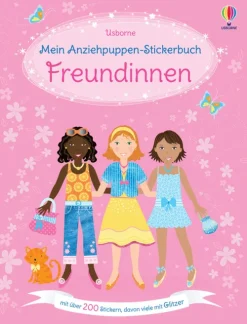 Meine glitzernden Anziehpuppen-Stickerbücher mini: Im Ballett, Feen, Freundinnen und Prinzessinnen-Usborne Verlag Outlet