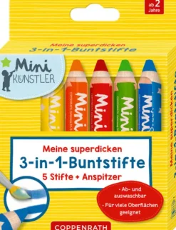 Coppenrath Meine superdicken 3-in-1-Buntstifte Hot