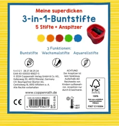Coppenrath Meine superdicken 3-in-1-Buntstifte Hot