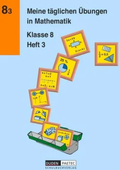Duden Schulbuch Meine täglichen Übungen in Mathematik Klasse 8 Heft 3 New