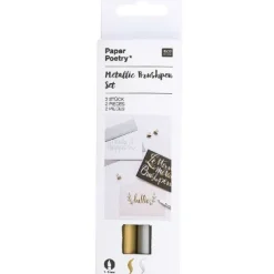 RICO-Design tap Metallic Brushpens Set Gold Silber Hot
