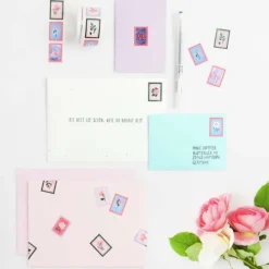 Mini Sticker La vie en Rose, Briefmarken FSC MIX, 120 Stk-Rico Design GmbH & Co.KG