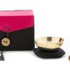 Klangschalen-Center Mini-Klangschale in Box (schwarz / pink) Best