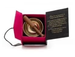 Klangschalen-Center Mini-Klangschale in Box (schwarz / pink) Best