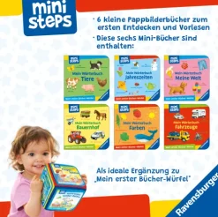 ministeps: Mein erster Bücher-Würfel: Meine ersten Wörter (Bücher-Set)-Ravensburger Verlag Hot