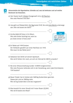 10-Minuten-Training Mathematik Textaufgaben 5. Klasse-Klett Lerntraining Sale