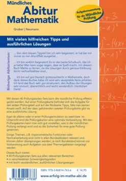 Mündliches Abitur Mathematik, 40 Karten-Sets zur Prüfungsvorbereitung-Freiburger Verlag Best