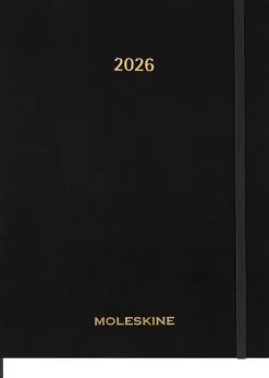 Moleskine Germany GmbH Moleskine 15 Monate Essential Wochenkalender 2025/2026, 1 Wo = 2 Seiten, vertikal, XXL, fester Einband, Schwarz Online