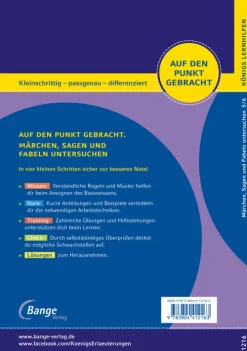 Bange C. GmbH Märchen, Sagen und Fabeln untersuchen - Klasse 5/6 - Deutsch Best