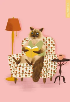 Ars Edition GmbH myNOTES Papeterie: Notizheft Katzen regieren die Welt - Lesekatze Discount