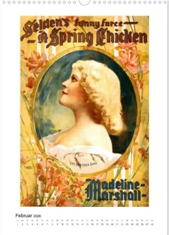 Calvendo NOSTALGIE Poster aus Film, Theater und Werbung (Wandkalender 2026 DIN A3 hoch), Monatskalender Sale