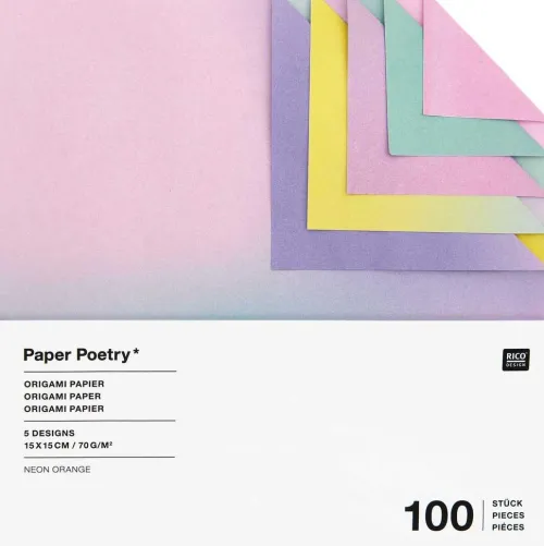 Origami Duo Color, Blurry Gradient FSC MIX, 15 x 15 cm, 100 Blatt-Rico Design GmbH & Co.KG Online