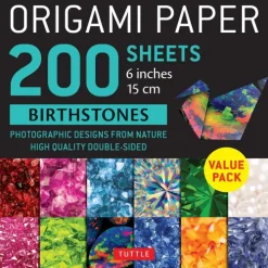 Tuttle Publishing Origami Paper 200 Sheets Birthstones 6 (15 CM) Best