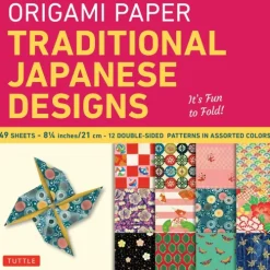 Tuttle Publishing Origami Paper - Traditional Japanese Designs - Large 8 1/4 Sale