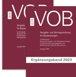 Paket VOB Gesamtausgabe 2019 + VOB Ergänzungsband 2023-DIN Media Verlag Sale