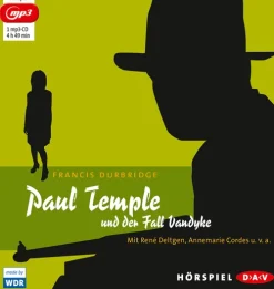 Paul Temple und der Fall Vandyke,1 MP3-CD-Der Audio Verlag, DAV Sale