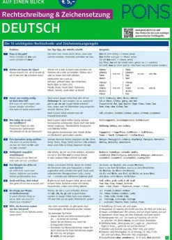 Pons Langenscheidt GmbH PONS Rechtschreibung & Zeichensetzung auf einen Blick Deutsch Discount
