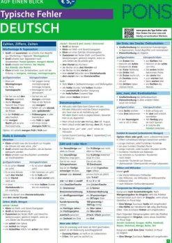 PONS Typische Fehler auf einen Blick Deutsch-Pons Langenscheidt GmbH Clearance
