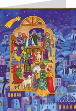 Postkarten-Adventskalender "Krippe in Bethlehem"-Richard Sellmer Verlag New