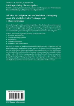 Prüfungstraining Lineare Algebra-Springer-Verlag GmbH Clearance