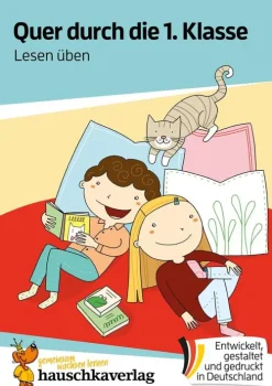 Hauschka Verlag GmbH Quer durch die 1. Klasse, Lesen üben - A5-Übungsblock Hot