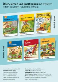 Quer durch die 2. Klasse, Mathe und Deutsch - Übungsblock-Hauschka Verlag GmbH New