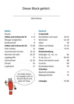 Quer durch die 1. Klasse, Mathe und Deutsch - Übungsblock-Hauschka Verlag GmbH Outlet