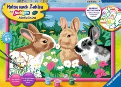 Ravensburger - Malen nach Zahlen - Putzige Häschen Sale