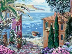 Ravensburger Malen nach Zahlen 20218 - Mediterranean Landscape - ab 14 Jahren-Ravensburger Spieleverlag